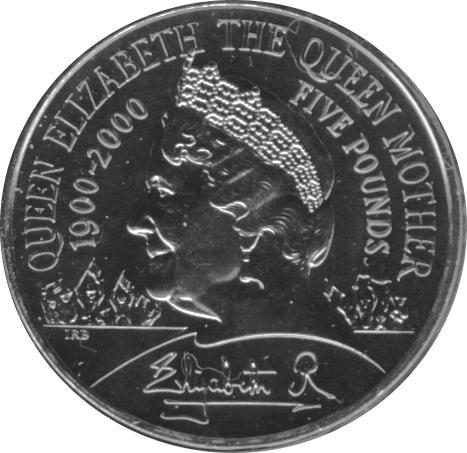 5 Pound Crown 2000 (Rckseite)