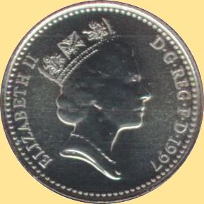 10 Pence 1997 (Vorderseite)