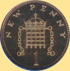 1 Penny 1971-1981 (Rückseite)
