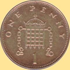 1 Penny 1985-1997 (Rückseite)