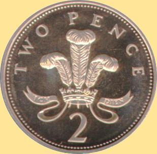 2 Pence seit 1998 (Rückseite)