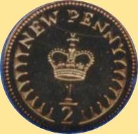 1/2 Pence 1972 (Rückseite)